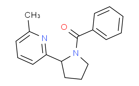 CAS No. 1352502-56-7, (2-(6-Methylpyridin-2-yl)pyrrolidin-1-yl)(phenyl)methanone