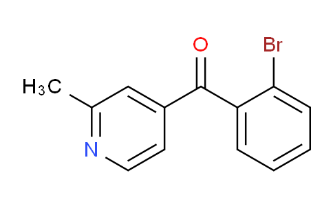 CAS No. 1187167-34-5, (2-Bromophenyl)(2-methylpyridin-4-yl)methanone