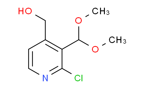 CAS No. 1186310-66-6, (2-Chloro-3-(dimethoxymethyl)pyridin-4-yl)methanol