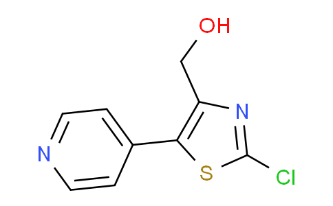 CAS No. 1935288-74-6, (2-Chloro-5-(pyridin-4-yl)thiazol-4-yl)methanol