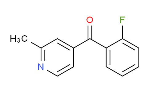 CAS No. 1187167-17-4, (2-Fluorophenyl)(2-methylpyridin-4-yl)methanone