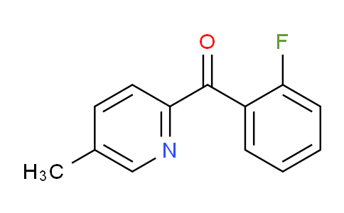 CAS No. 1187164-46-0, (2-Fluorophenyl)(5-methylpyridin-2-yl)methanone