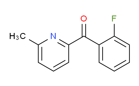 CAS No. 1187166-12-6, (2-Fluorophenyl)(6-methylpyridin-2-yl)methanone