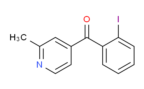 CAS No. 1187169-57-8, (2-Iodophenyl)(2-methylpyridin-4-yl)methanone