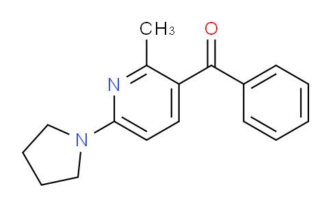 CAS No. 1355237-90-9, (2-Methyl-6-(pyrrolidin-1-yl)pyridin-3-yl)(phenyl)methanone