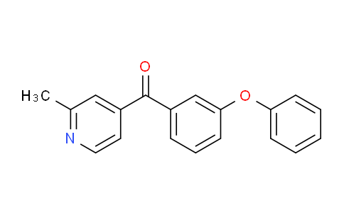 CAS No. 1187171-22-7, (2-Methylpyridin-4-yl)(3-phenoxyphenyl)methanone