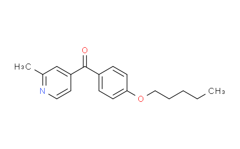 CAS No. 1187165-21-4, (2-Methylpyridin-4-yl)(4-(pentyloxy)phenyl)methanone