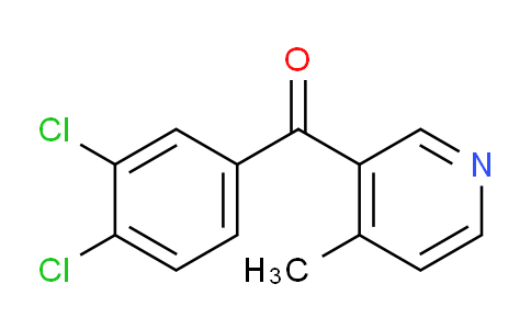 CAS No. 1187170-94-0, (3,4-Dichlorophenyl)(4-methylpyridin-3-yl)methanone