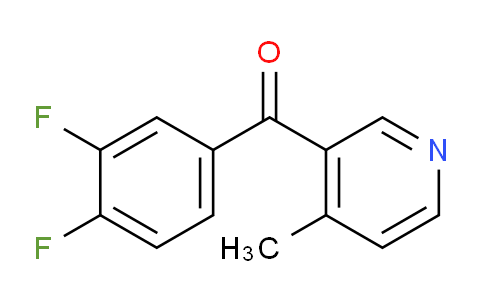 CAS No. 1187163-84-3, (3,4-Difluorophenyl)(4-methylpyridin-3-yl)methanone