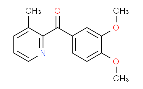 CAS No. 39574-37-3, (3,4-Dimethoxyphenyl)(3-methylpyridin-2-yl)methanone