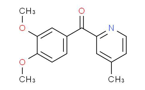 CAS No. 39574-38-4, (3,4-Dimethoxyphenyl)(4-methylpyridin-2-yl)methanone