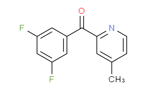 CAS No. 1187167-05-0, (3,5-Difluorophenyl)(4-methylpyridin-2-yl)methanone
