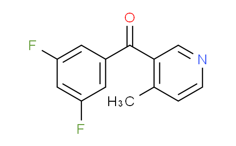 CAS No. 1187170-91-7, (3,5-Difluorophenyl)(4-methylpyridin-3-yl)methanone