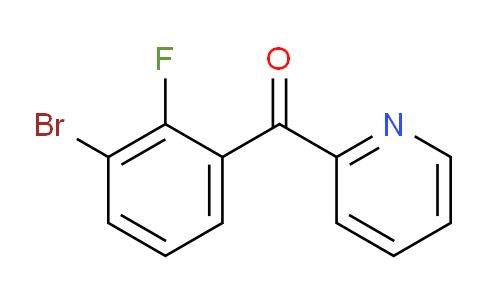 CAS No. 1261454-76-5, (3-Bromo-2-fluorophenyl)(pyridin-2-yl)methanone