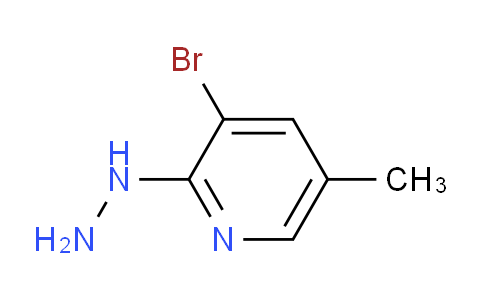 CAS No. 1289007-61-9, (3-Bromo-5-methylpyridin-2-yl)hydrazine
