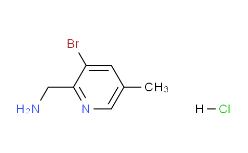 CAS No. 1257535-62-8, (3-bromo-5-methylpyridin-2-yl)methanamine hydrochloride