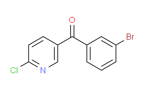 CAS No. 1187165-79-2, (3-Bromophenyl)(6-chloropyridin-3-yl)methanone