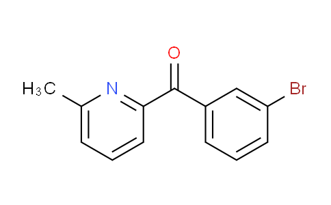 CAS No. 1187170-38-2, (3-Bromophenyl)(6-methylpyridin-2-yl)methanone
