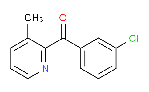 CAS No. 1187171-06-7, (3-Chlorophenyl)(3-methylpyridin-2-yl)methanone