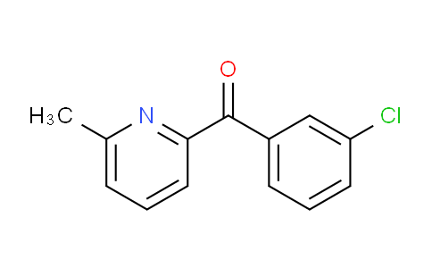 CAS No. 1187164-36-8, (3-Chlorophenyl)(6-methylpyridin-2-yl)methanone
