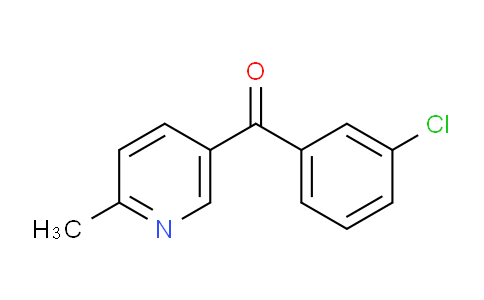 CAS No. 1187169-15-8, (3-Chlorophenyl)(6-methylpyridin-3-yl)methanone