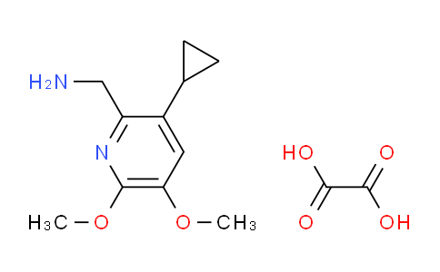 CAS No. 1956327-76-6, (3-Cyclopropyl-5,6-dimethoxypyridin-2-yl)methanamine oxalate
