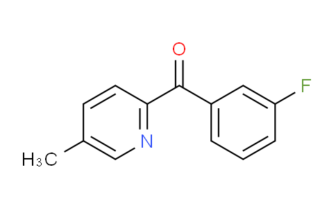 CAS No. 1187166-27-3, (3-Fluorophenyl)(5-methylpyridin-2-yl)methanone