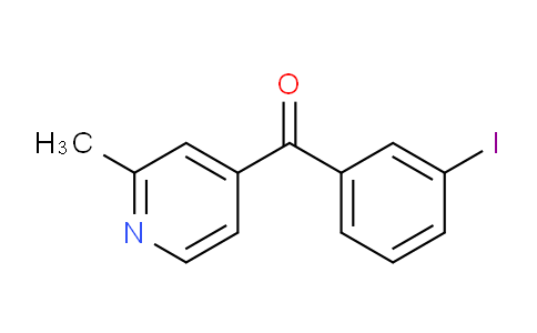 CAS No. 1187169-60-3, (3-Iodophenyl)(2-methylpyridin-4-yl)methanone