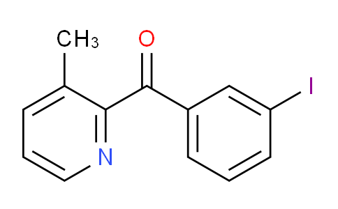 CAS No. 1187171-13-6, (3-Iodophenyl)(3-methylpyridin-2-yl)methanone