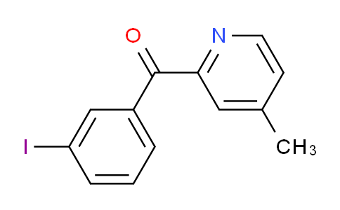 CAS No. 1187165-10-1, (3-Iodophenyl)(4-methylpyridin-2-yl)methanone