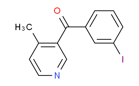 CAS No. 1187166-56-8, (3-Iodophenyl)(4-methylpyridin-3-yl)methanone
