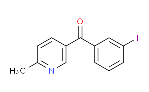 CAS No. 1187164-45-9, (3-Iodophenyl)(6-methylpyridin-3-yl)methanone