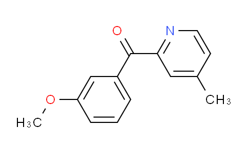 CAS No. 1187165-05-4, (3-Methoxyphenyl)(4-methylpyridin-2-yl)methanone