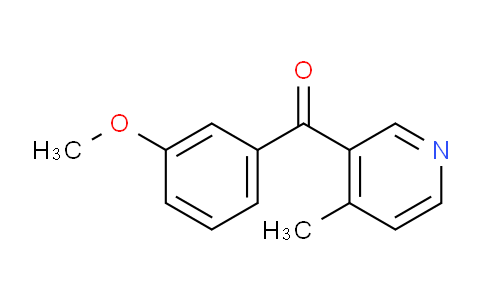 CAS No. 1187167-81-2, (3-Methoxyphenyl)(4-methylpyridin-3-yl)methanone