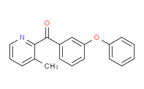 CAS No. 1187170-85-9, (3-Methylpyridin-2-yl)(3-phenoxyphenyl)methanone