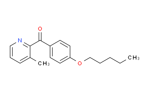 CAS No. 1187167-21-0, (3-Methylpyridin-2-yl)(4-(pentyloxy)phenyl)methanone