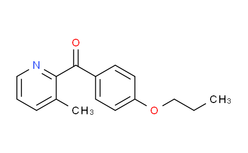 CAS No. 1187164-40-4, (3-Methylpyridin-2-yl)(4-propoxyphenyl)methanone