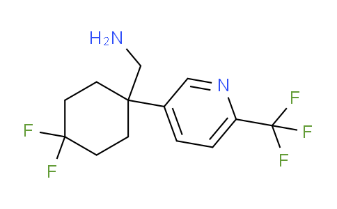 CAS No. 1598430-07-9, (4,4-Difluoro-1-(6-(trifluoromethyl)pyridin-3-yl)cyclohexyl)methanamine