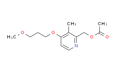 CAS No. 117977-19-2, (4-(3-Methoxypropoxy)-3-methylpyridin-2-yl)methyl acetate