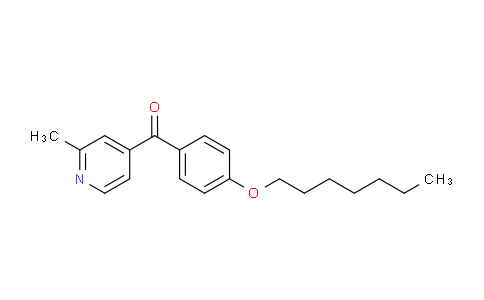 CAS No. 1187169-17-0, (4-(Heptyloxy)phenyl)(2-methylpyridin-4-yl)methanone