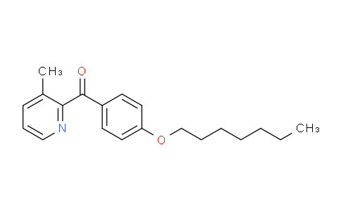 CAS No. 1187167-39-0, (4-(Heptyloxy)phenyl)(3-methylpyridin-2-yl)methanone