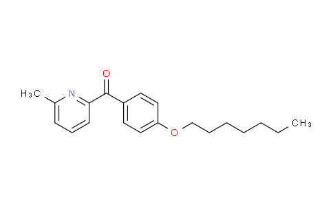 CAS No. 1187164-53-9, (4-(Heptyloxy)phenyl)(6-methylpyridin-2-yl)methanone