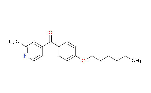 CAS No. 1187169-48-7, (4-(Hexyloxy)phenyl)(2-methylpyridin-4-yl)methanone
