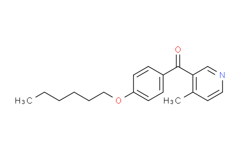CAS No. 1187164-05-1, (4-(Hexyloxy)phenyl)(4-methylpyridin-3-yl)methanone