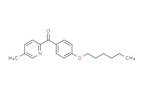 CAS No. 1187164-60-8, (4-(Hexyloxy)phenyl)(5-methylpyridin-2-yl)methanone