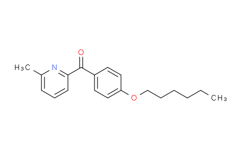 CAS No. 1187170-53-1, (4-(Hexyloxy)phenyl)(6-methylpyridin-2-yl)methanone