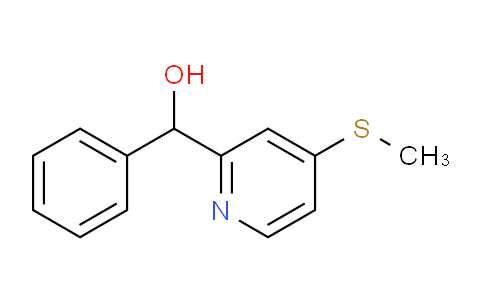 CAS No. 214330-72-0, (4-(Methylthio)pyridin-2-yl)(phenyl)methanol