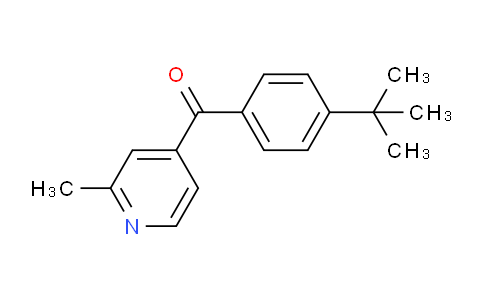 CAS No. 1187169-43-2, (4-(tert-Butyl)phenyl)(2-methylpyridin-4-yl)methanone