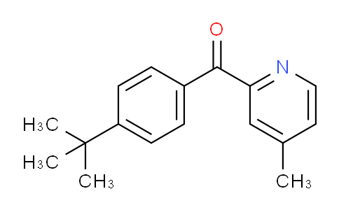 CAS No. 1187166-94-4, (4-(tert-Butyl)phenyl)(4-methylpyridin-2-yl)methanone