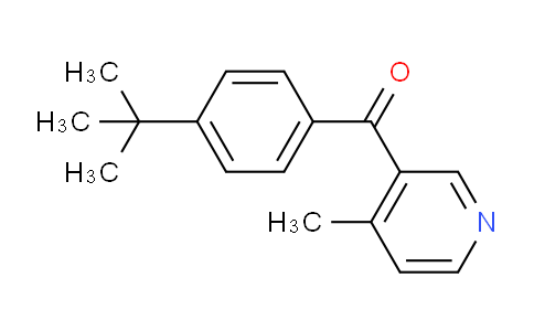 CAS No. 1187163-67-2, (4-(tert-Butyl)phenyl)(4-methylpyridin-3-yl)methanone